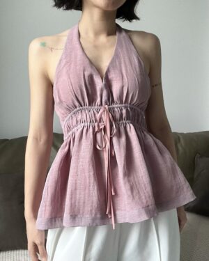 COLOR halter top - áo yếm
